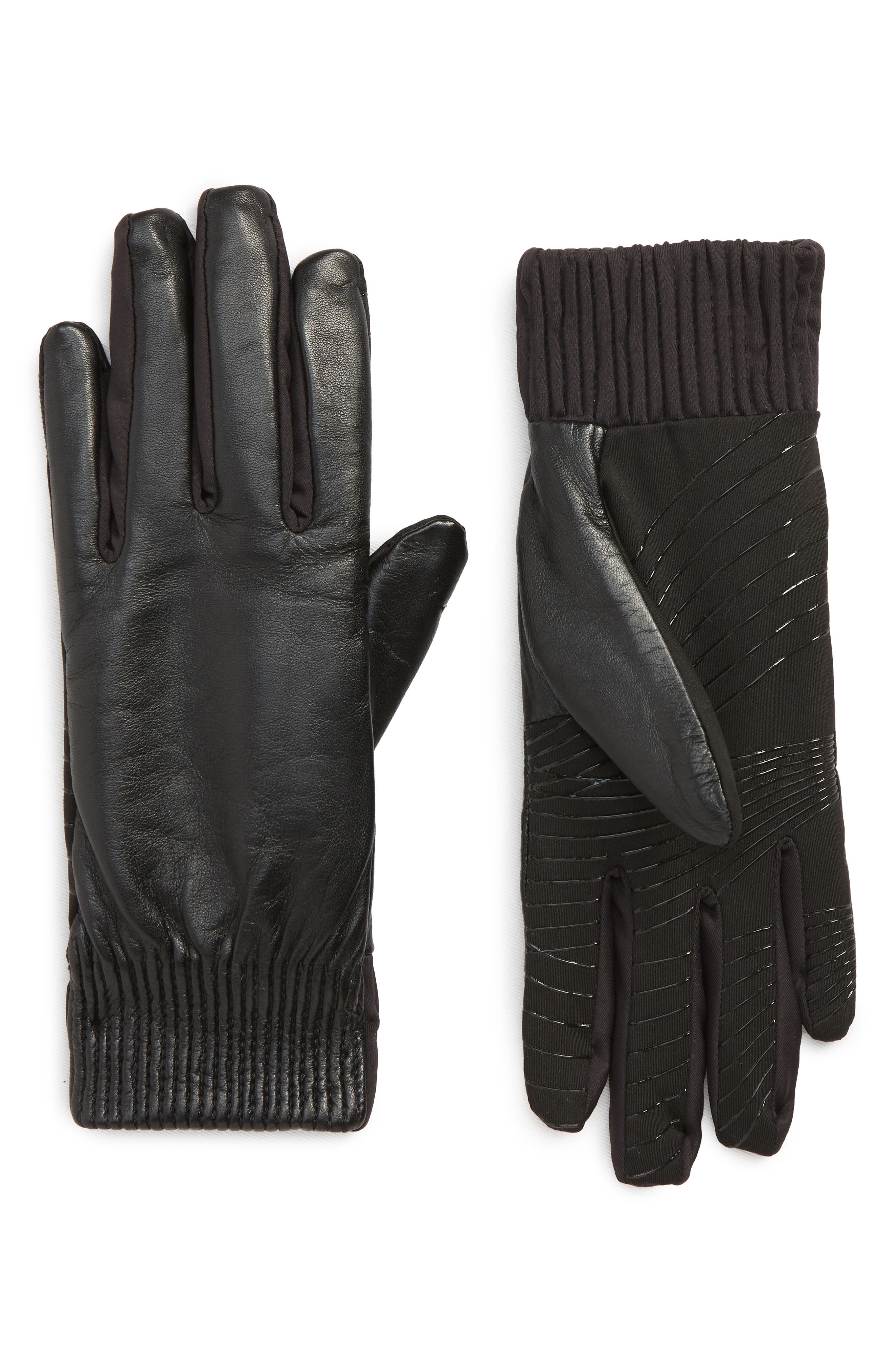 UR Leather Touchscreen Compatible Gloves Nordstrom