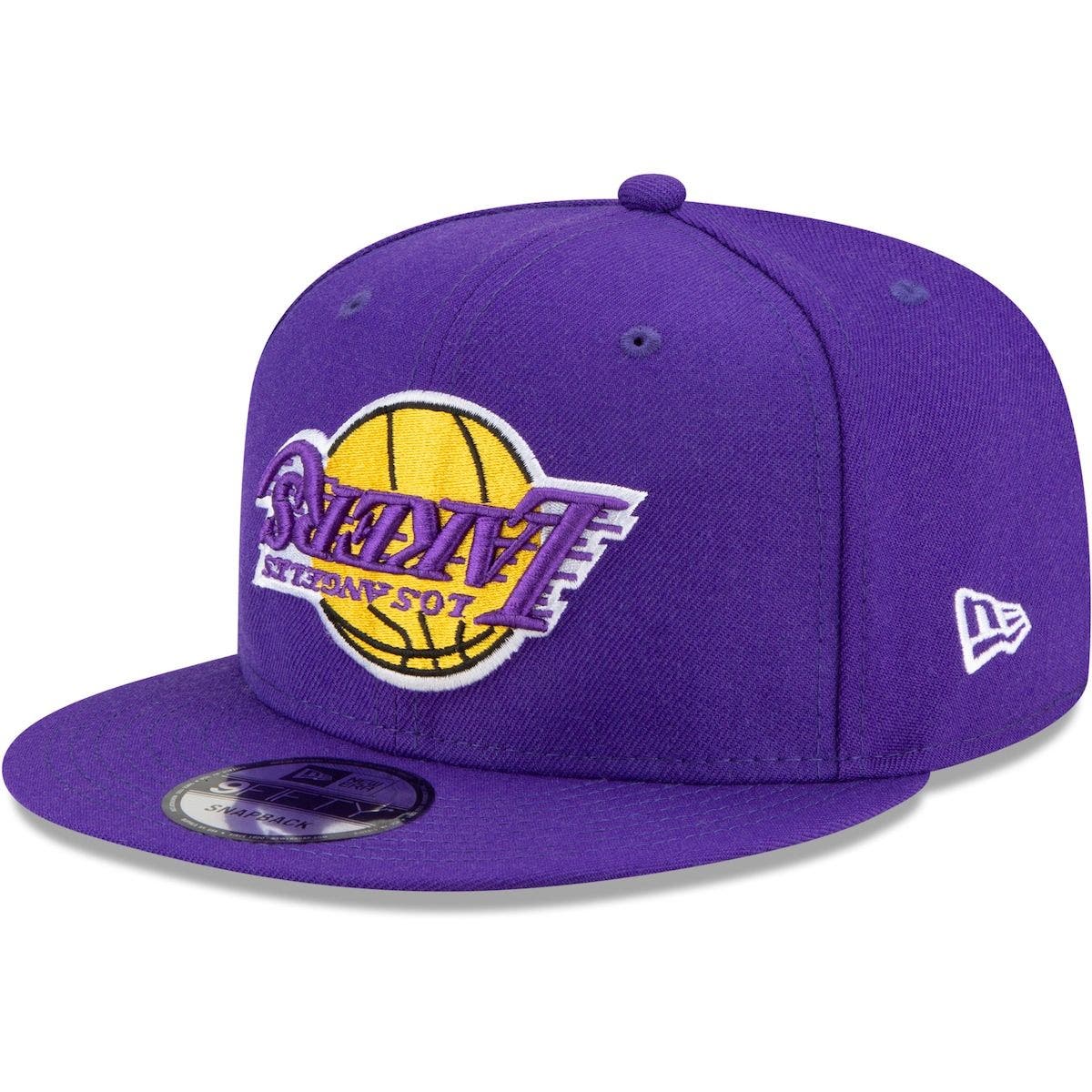 lakers upside down snapback