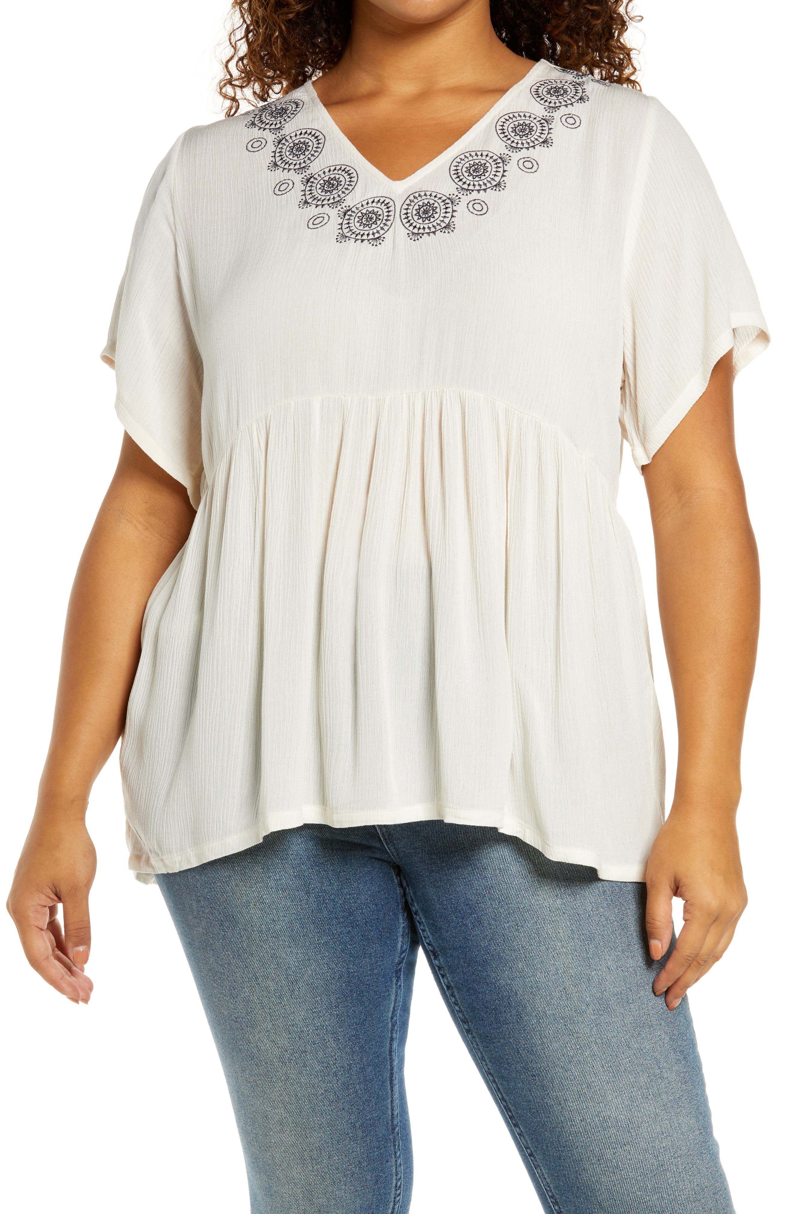 nordstrom plus size dressy tops