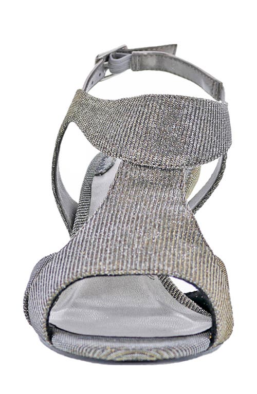 Ros Hommerson Lucky Slingback Kitten Heel Sandal In Silver