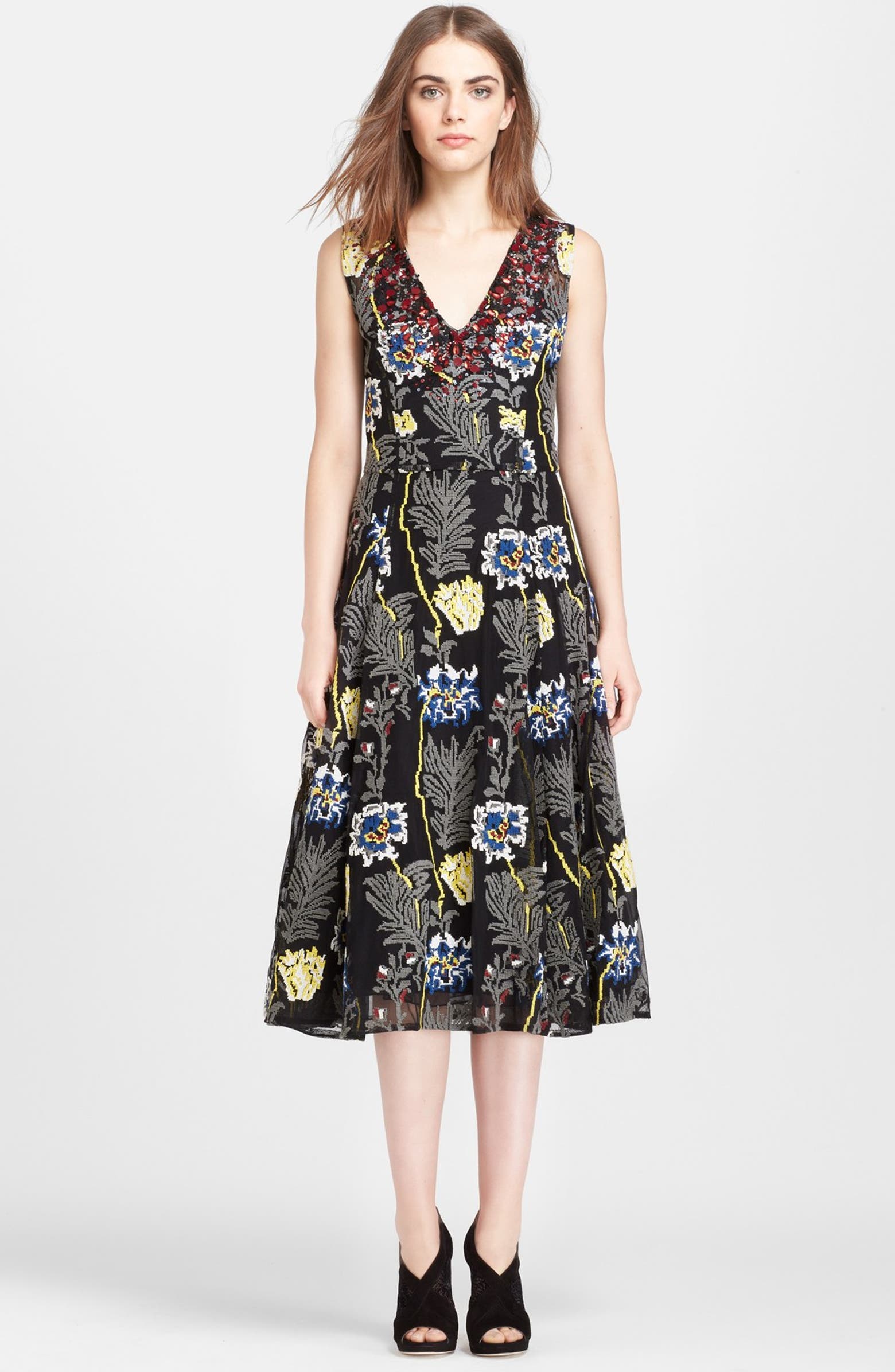 tracy-reese-embroidered-fit-flare-dress-nordstrom