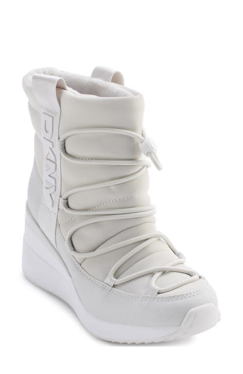 Shop Dkny Perla Wedge Bootie In White