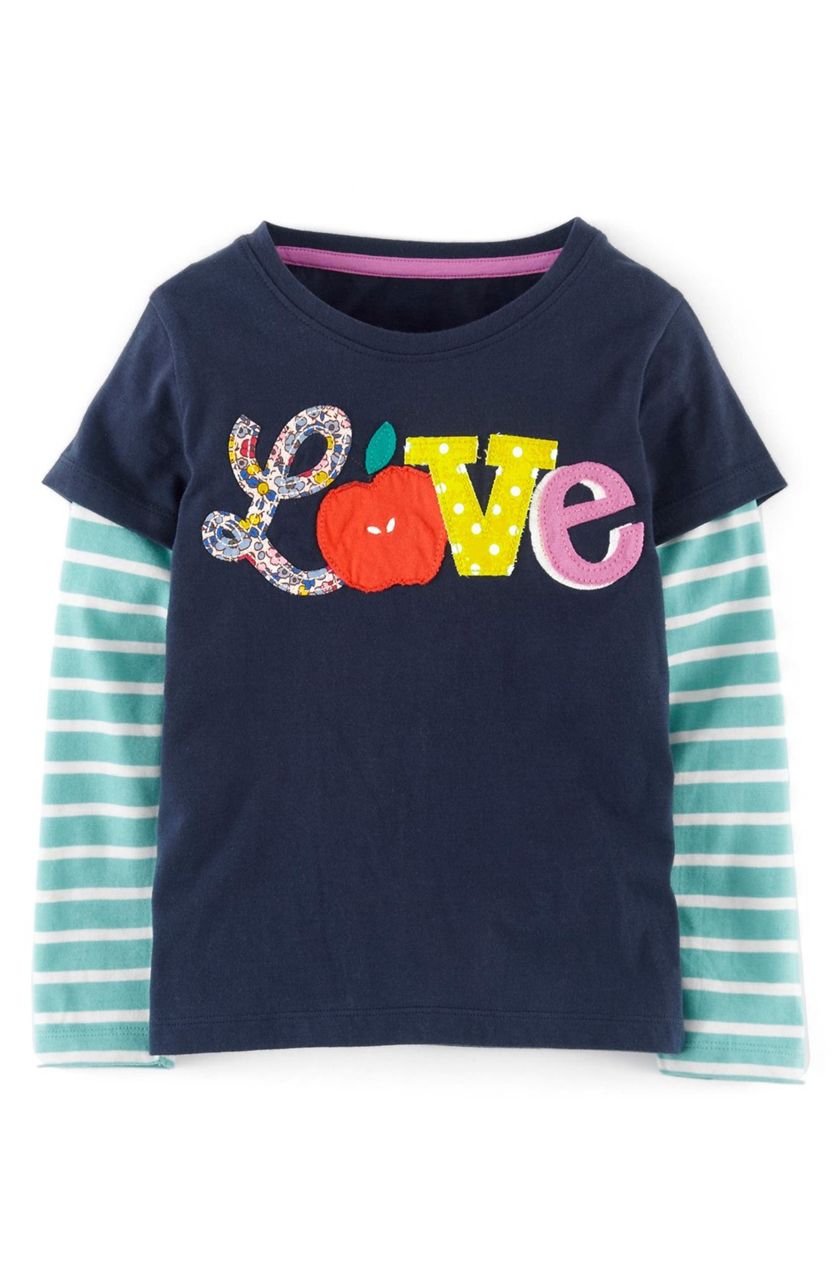 Mini Boden Rock Roll Love Tee Toddler Girls Little Girls