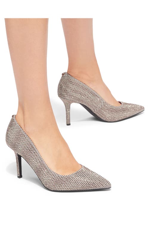 Shop Kurt Geiger London Kensington Flexi Pointed Toe Pump In Dark Beige