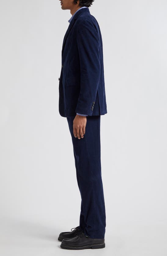 Shop Massimo Alba Cotton Corduroy Suit In Blue