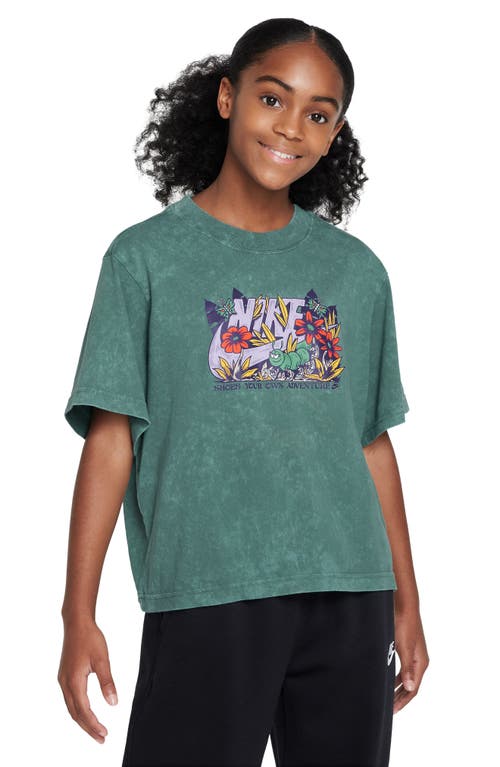 Nike Kids' Sportswear Cotton Graphic T-Shirt Bicoastal at