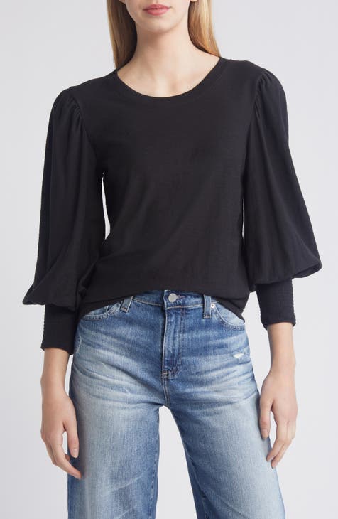 black peasant shirt | Nordstrom