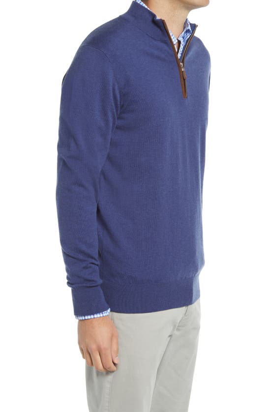 PETER MILLAR SONOMA QUARTER ZIP PULLOVER SWEATER