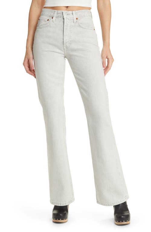 Re/Done '70s High Waist Bootcut Jeans Coated Quartz at Nordstrom,