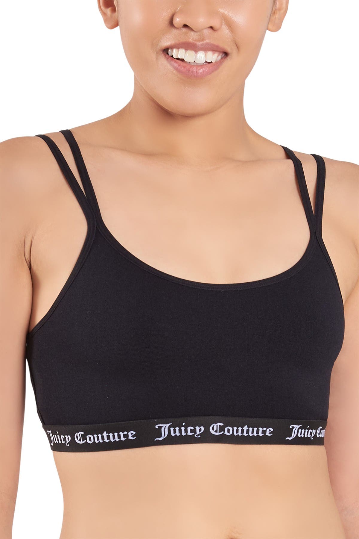 Juicy Couture Seamless Bralette In Light/pastel Grey