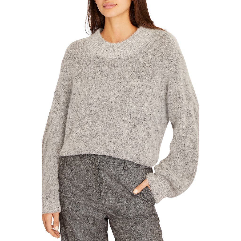 Club Monaco Alpaca Blend Sweater In Medium Heather Grey/gris