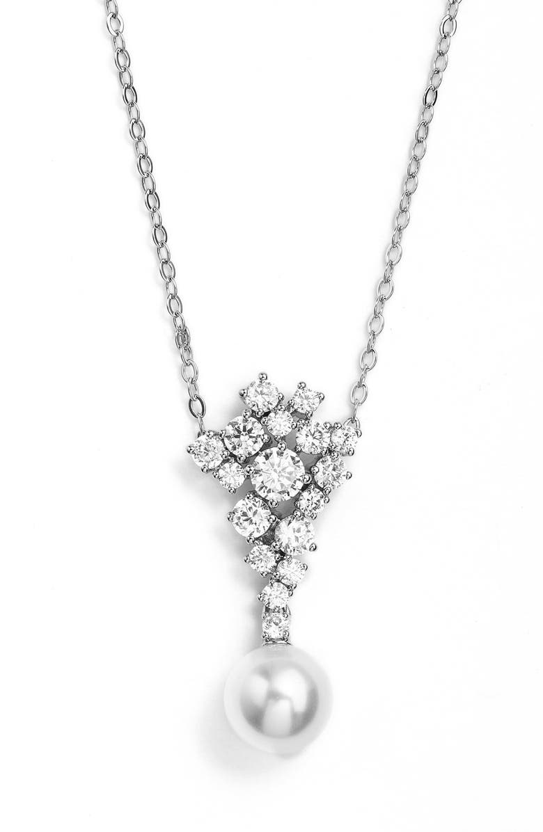 Nadri Faux Pearl Pendant Necklace | Nordstrom