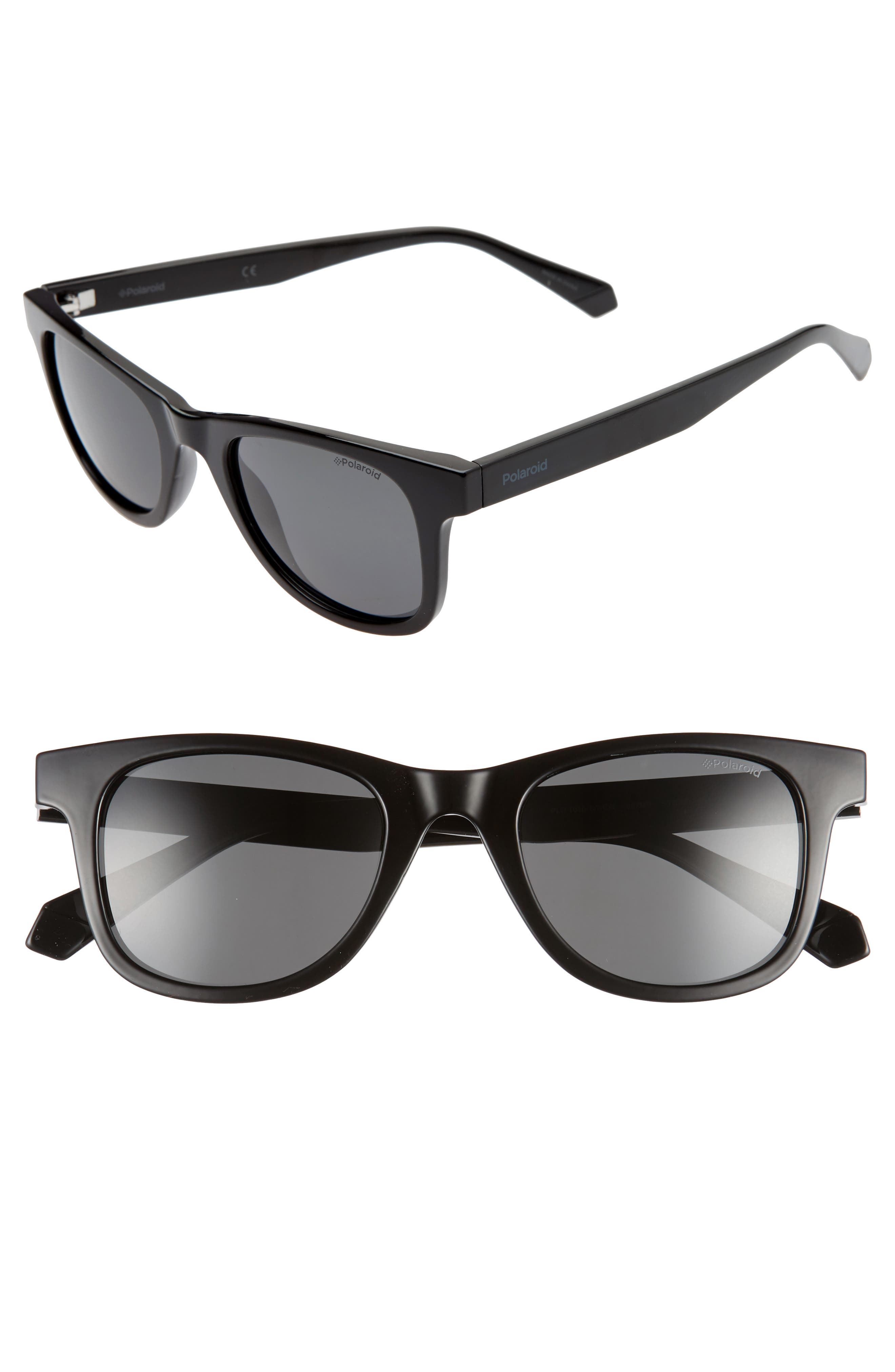 UPC 716736241494 product image for Women's Polaroid 50Mm Polarized Sunglasses - Black/ Black Lens | upcitemdb.com