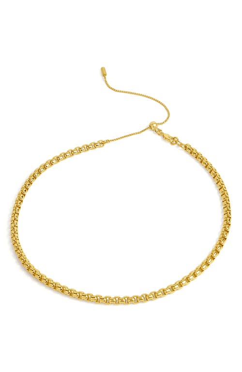 Shop Dean Davidson Softbox Chain Necklace In Gold