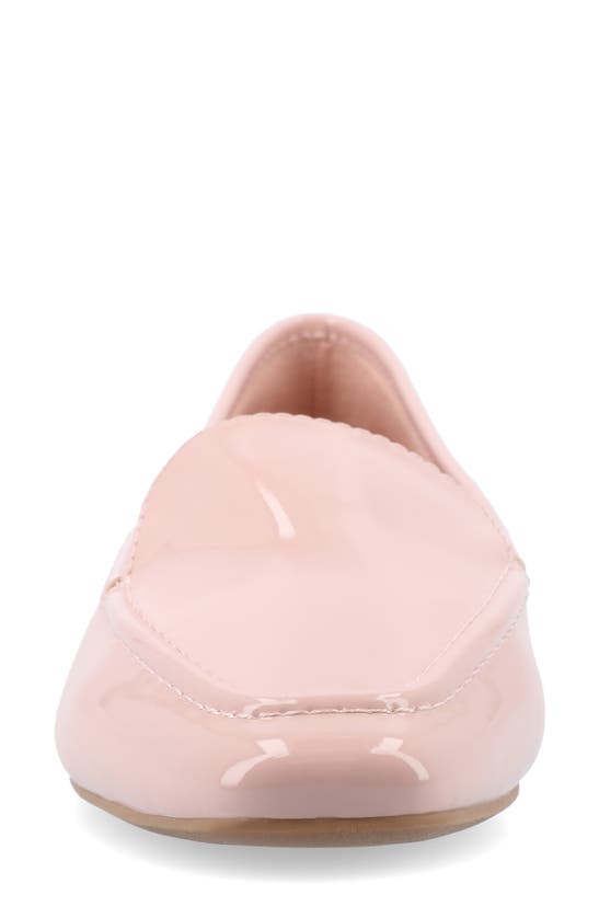 Journee Collection Tullie Womens Square Loafers In Patent/ Pink