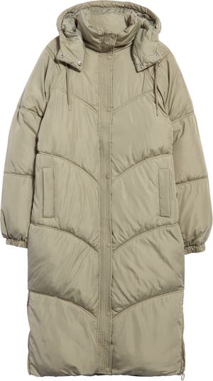 Topshop long puffer clearance coat