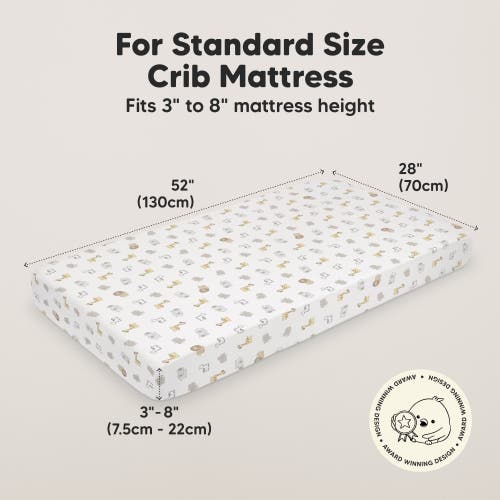 Keababies Isla Fitted Crib Sheets In Keasafari