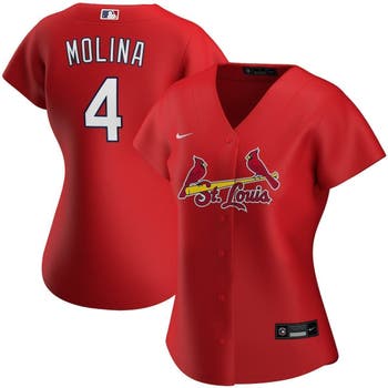 Women's Nike Yadier Molina Cream St. Louis Cardinals Alternate Replica Player Jersey