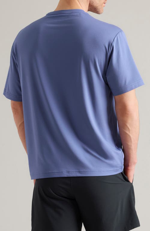 Shop Rhone Base Training Relaxed Performance T-shirt In Morning Blue