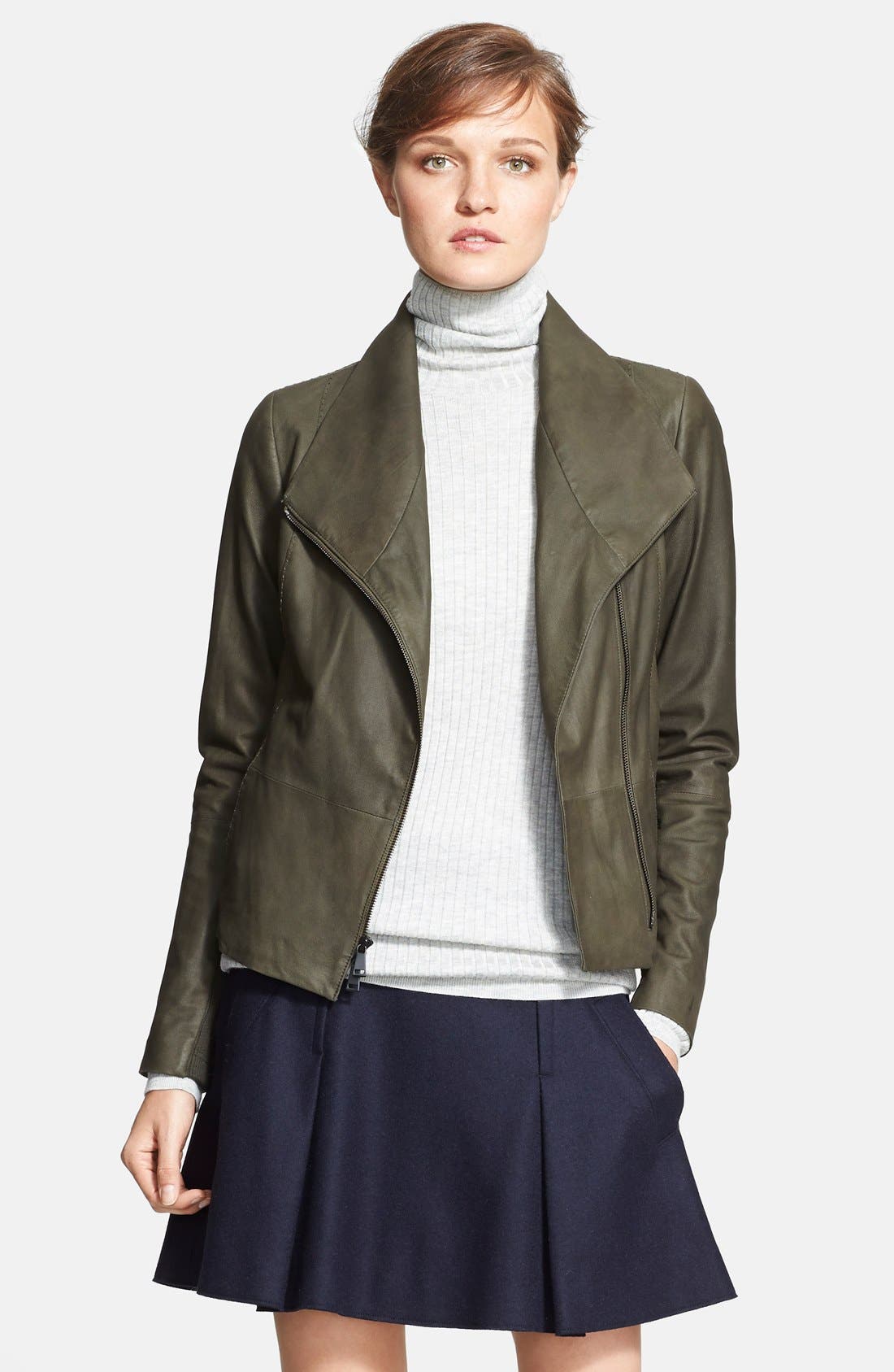 Vince Scuba Leather Jacket Nordstrom