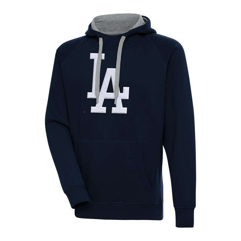 Shop Antigua Navy Los Angeles Dodgers Victory Chenille Pullover Hoodie