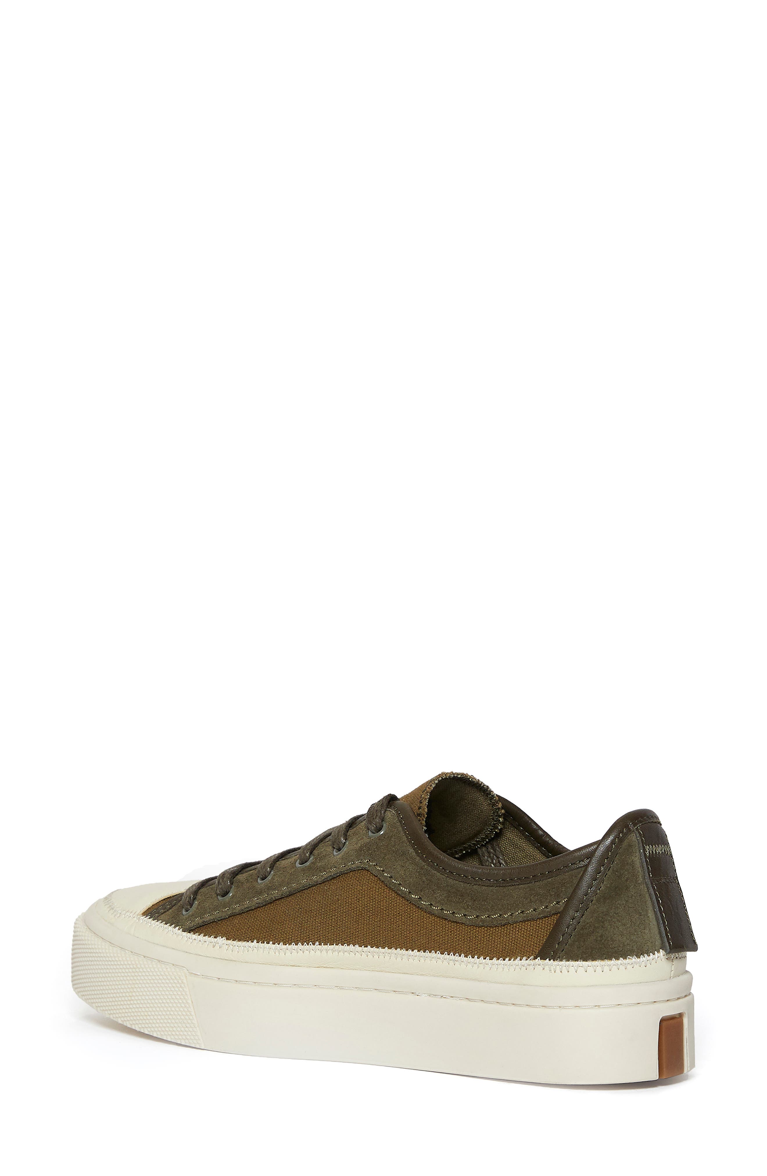olive green platform sneakers