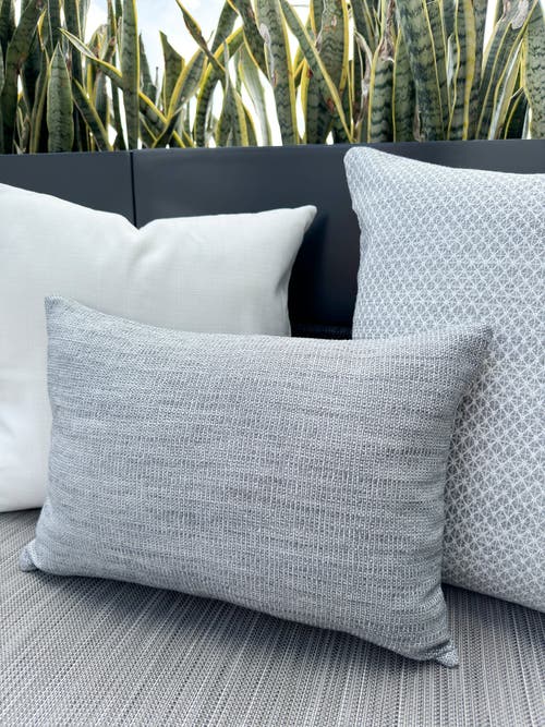 Shop Anaya Seaside Smooth Indoor Outdoor Pillow In Grey