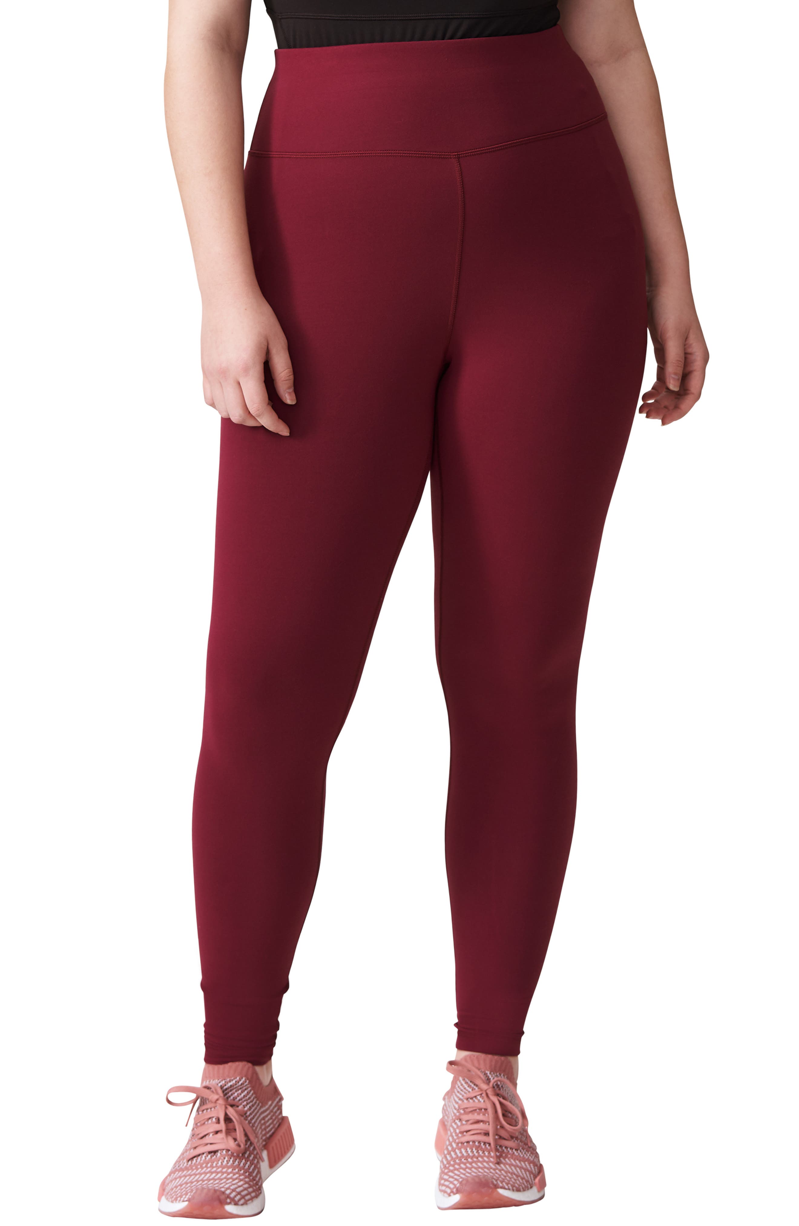 Plus Size Universal Standard Core Leggings, XL (30W-3) - Red
