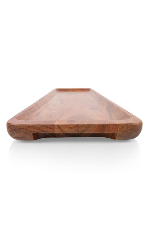 Picnic Time Canap Serving Tray In Brown
