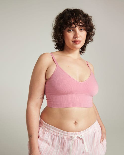 Shop Nudea The Tencel Seamless Bralette In Rose Pink