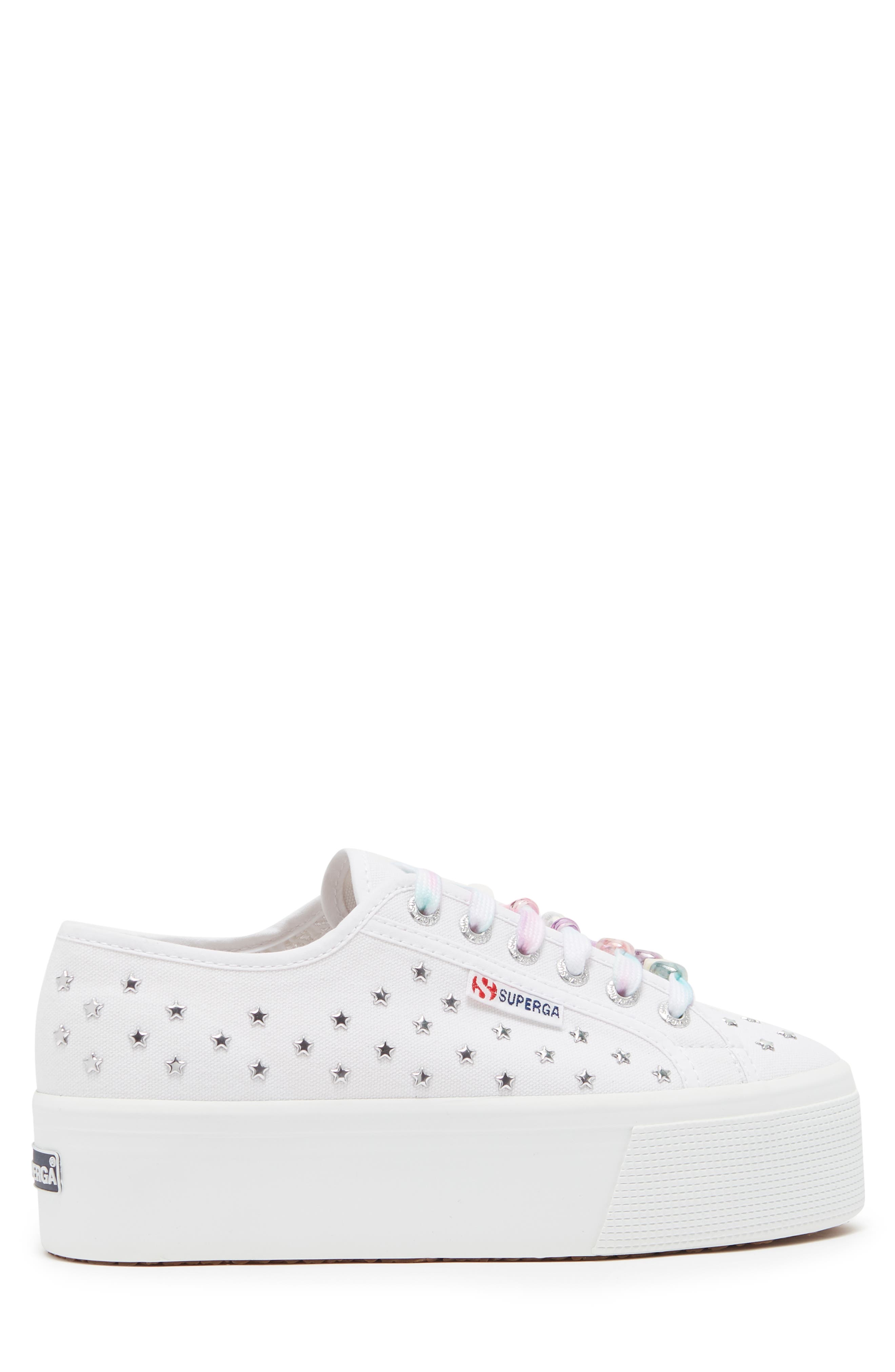 platform studded sneakers