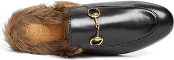 Princetown genuine 2025 shearling loafer mule