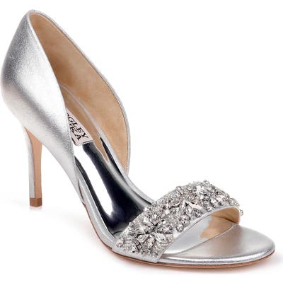 Badgley Mischka Ivy Embellished Sandal- Metallic