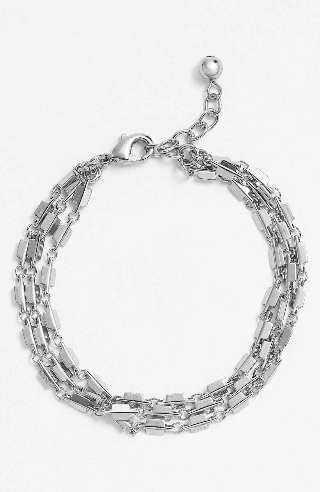 Nordstrom Square Link ThreeRow Bracelet Nordstrom