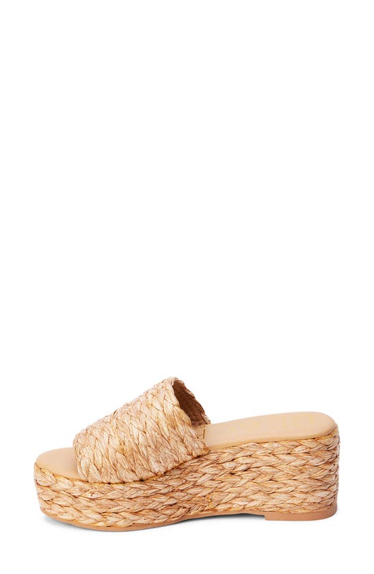 Shop Beach By Matisse Peony Platform Wedge Sandal In Cognac