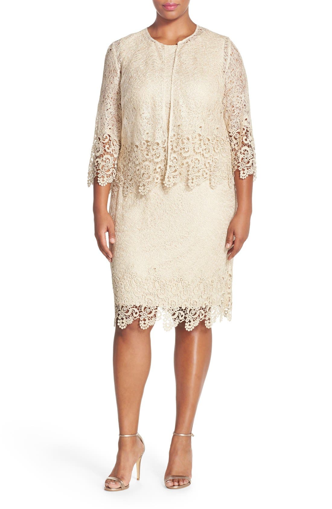 Alex Evenings Lace Jacket Dress (Plus Size) Nordstrom