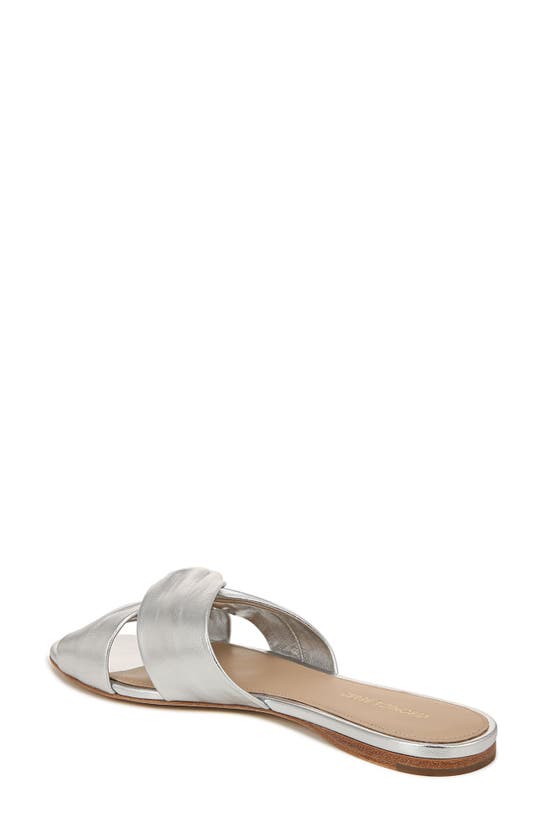 Shop Veronica Beard Seraphina Slide Sandal In Silver