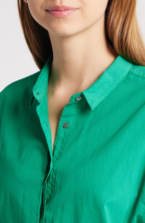 Shop Xirena Xírena Channing Cotton Shirt In Sea Green