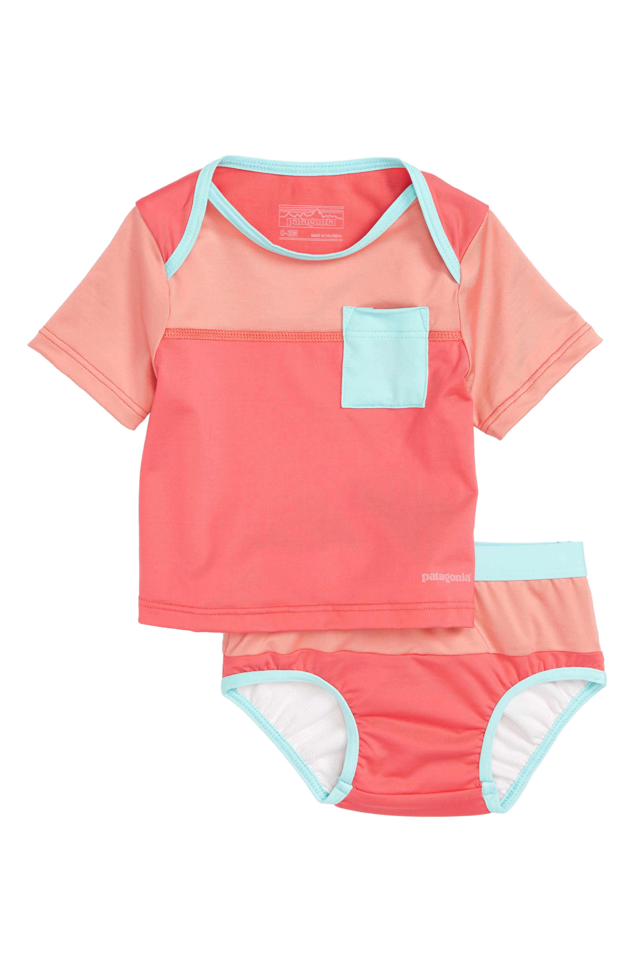 Patagonia 'Little Sol' TwoPiece Rashguard Swimsuit (Baby Girls