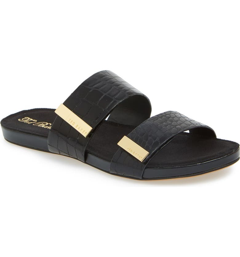 Ted Baker London 'Reisling' Leather Slide Sandal (Women) | Nordstrom