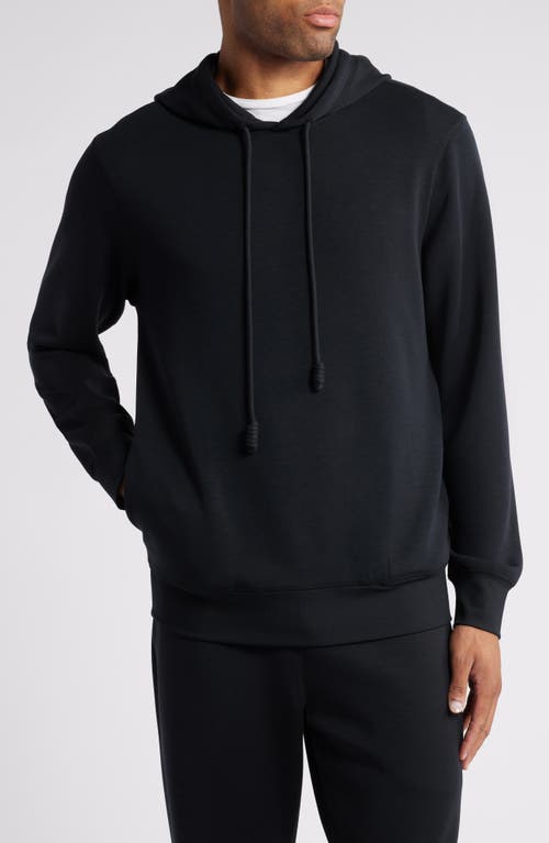 Daniel Buchler Supersoft Lounge Hoodie In Black