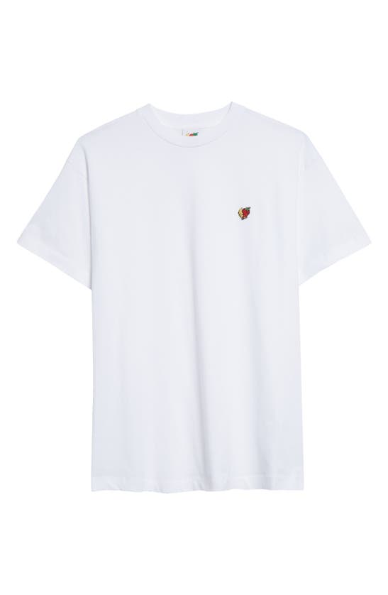 Shop Sky High Farm Workwear Gender Inclusive Perennial Logo Cotton T-shirt In White
