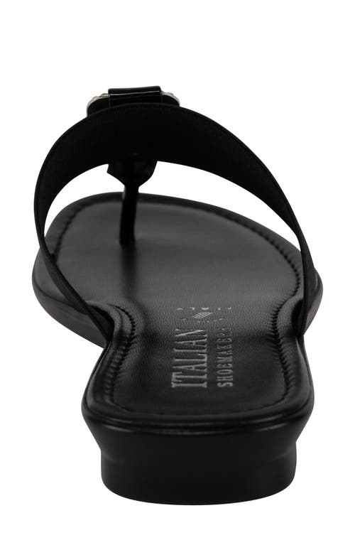 Shop Italian Shoemakers Triana Flip Flop In Black