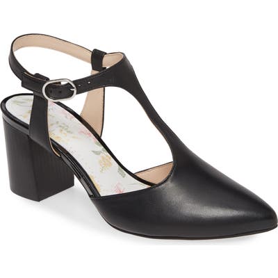 Johnston & Murphy Laina T-Strap Pump, Black
