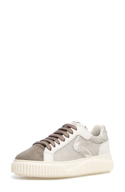 Shop Voile Blanche Lipari Sneaker In Grey/white