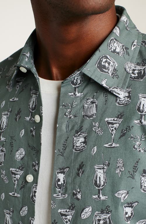 Shop Bonobos Riviera Cocktail Print Short Sleeve Stretch Cotton Button-up Shirt In Cocktail Hour V4 C19