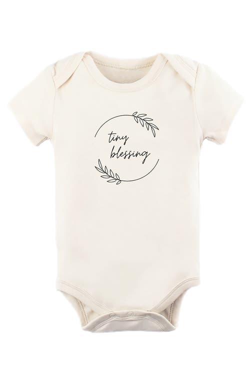 Tenth & Pine Tiny Blessing Organic Cotton Bodysuit Natural at