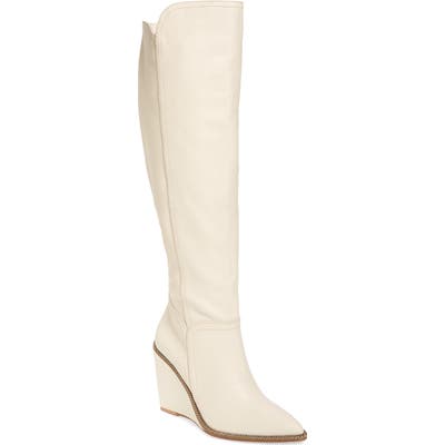 Cecelia New York Riely Knee High Boot- White