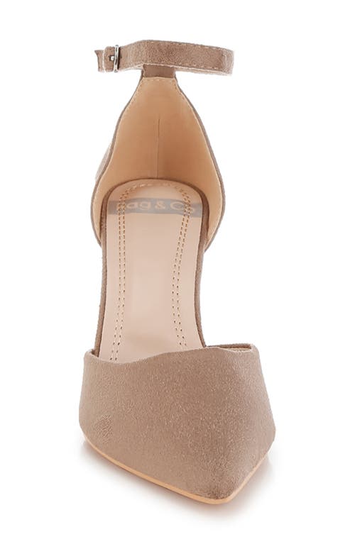 Rag & Co Dolona Pointed Toe Pump In Taupe