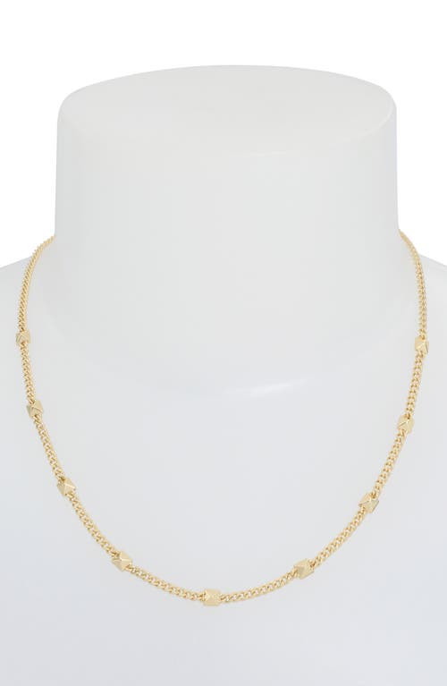 Shop Allsaints Nugget Collar Necklace In Gold